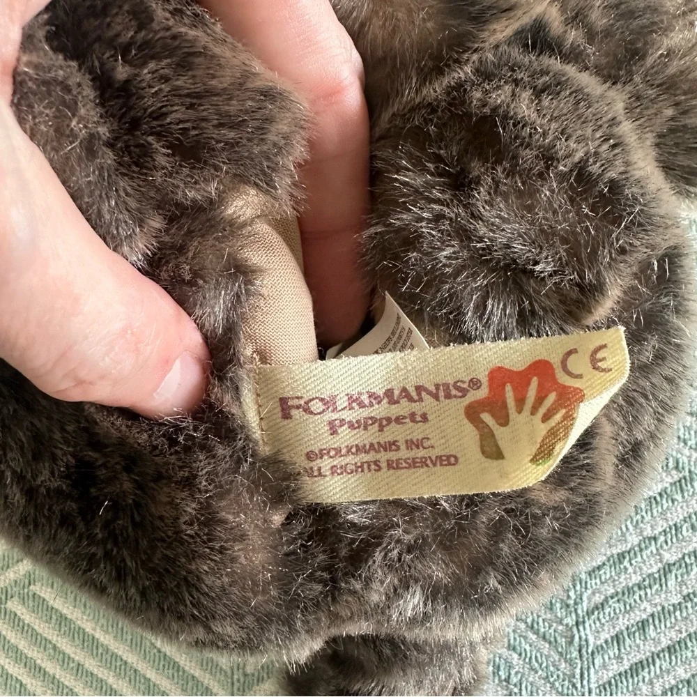 Folkmanis Baby Dutch Rabbit Plush Hand Puppet - Picture 4 of 5